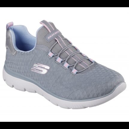 حذاء سكيتشرز سوميتس -بيكسي للنساء لون رمادي ونعل أبيض -Skechers Women's Summits - Pixi Shoes