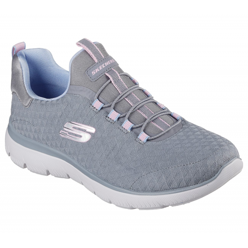 ⁦حذاء سكيتشرز سوميتس -بيكسي للنساء لون رمادي ونعل أبيض -Skechers Women's Summits - Pixi Shoes⁩ - الصورة ⁦1⁩