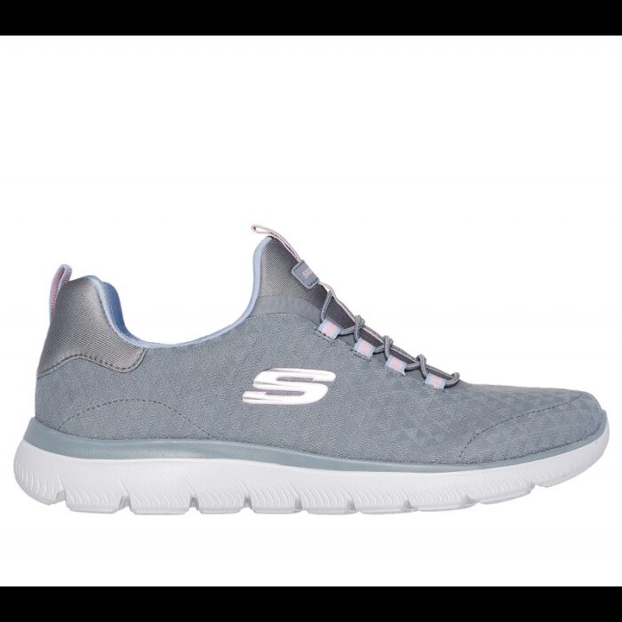 ⁦حذاء سكيتشرز سوميتس -بيكسي للنساء لون رمادي ونعل أبيض -Skechers Women's Summits - Pixi Shoes⁩ - الصورة ⁦2⁩