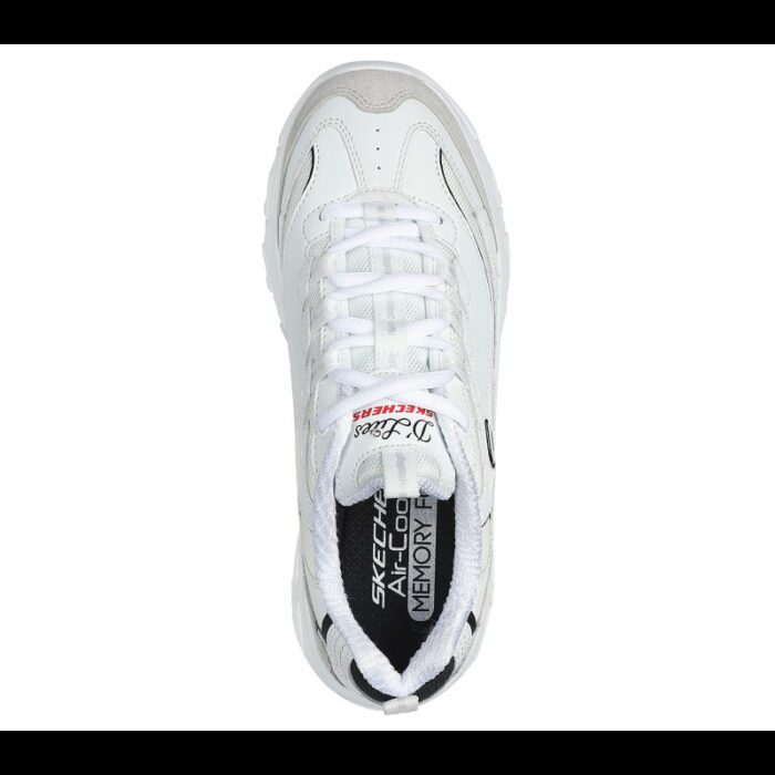 ⁦حذاء سكيتشرز دي لايتس- نيو هييت للنساء لون أبيض-Skechers Women's D'Lites - New Heat Shoes⁩ - الصورة ⁦4⁩