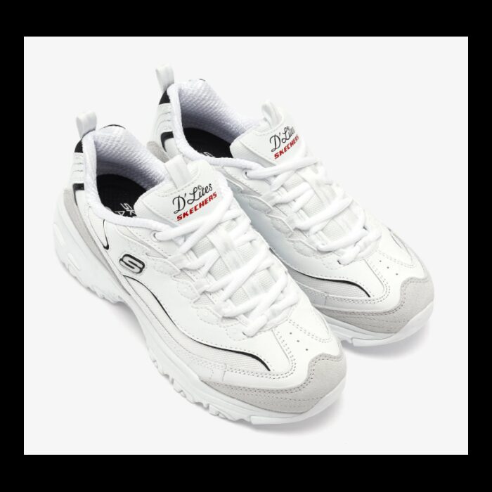 ⁦حذاء سكيتشرز دي لايتس- نيو هييت للنساء لون أبيض-Skechers Women's D'Lites - New Heat Shoes⁩ - الصورة ⁦10⁩