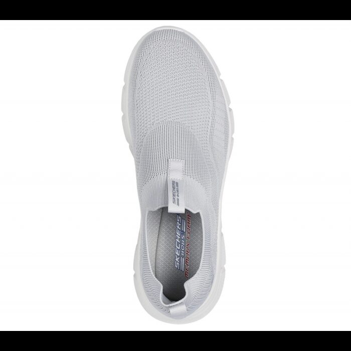 ⁦حذاء سكيتشرز بوبس سبورت بي فيلكس للرجال لون رمادي فاتح ونعل ابيض-Skechers Men's BOBS Sport B Flex - Frigid Edge Shoes⁩ - الصورة ⁦3⁩