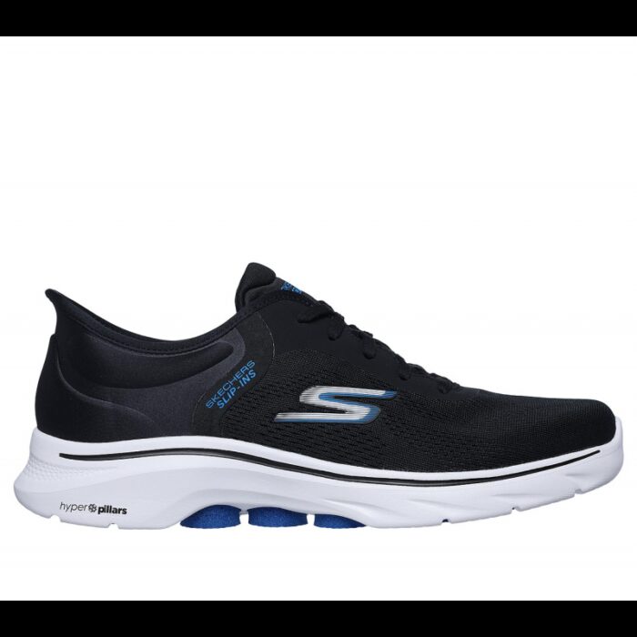 ⁦حذاء سكيتشرز سليب انس: جو ووك 7 للرجال لون أسود ونعل ابيض-Skechers Men's Slip-ins: GOwalk 7 Shoes⁩ - الصورة ⁦2⁩