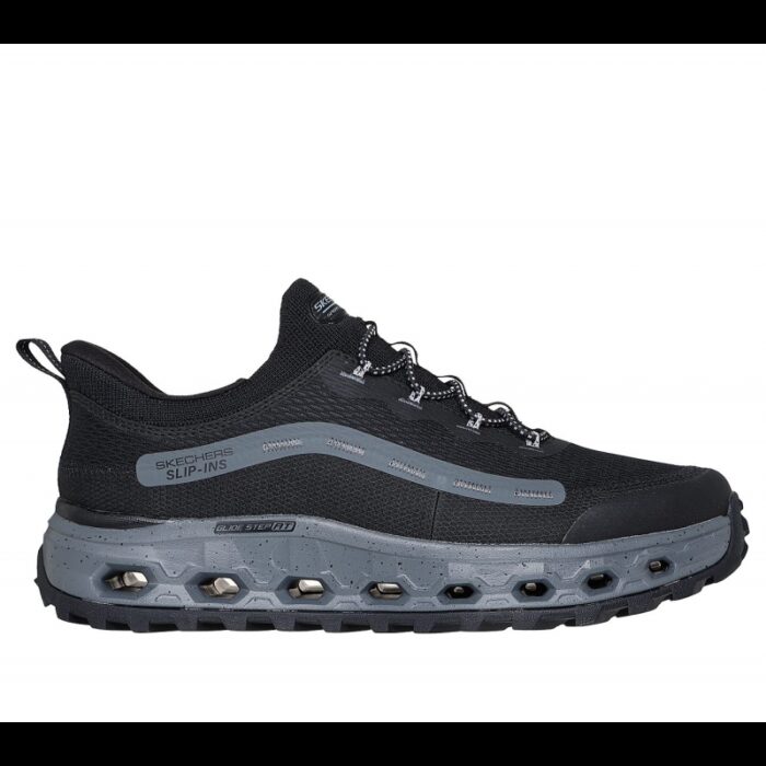 ⁦حذاء سكيتشرز سليب انس: جلايد ستيب ألت للرجال لون أسود ورمادي -Skechers Men's Slip-Ins Outdoor Glide-Step At Shoes⁩ - الصورة ⁦2⁩