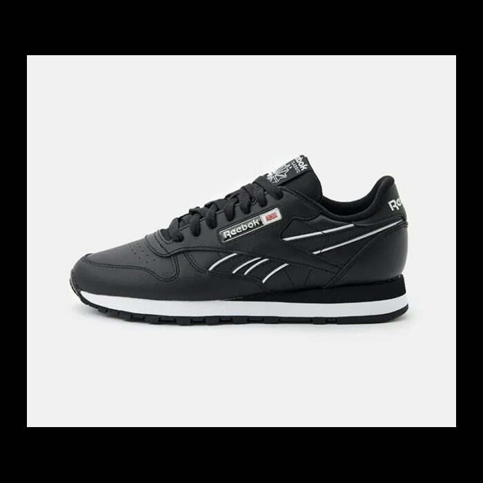 ⁦Reebok Mens' Classic Leather Shoes - حذاء ريبوك كلاسيك ليذر للرجال لون أسود⁩ - الصورة ⁦6⁩