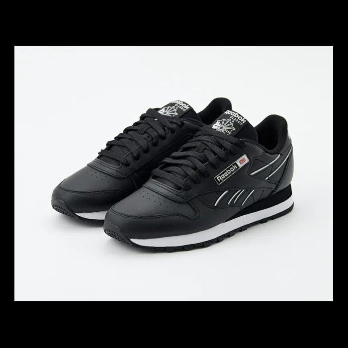 ⁦Reebok Mens' Classic Leather Shoes - حذاء ريبوك كلاسيك ليذر للرجال لون أسود⁩ - الصورة ⁦8⁩