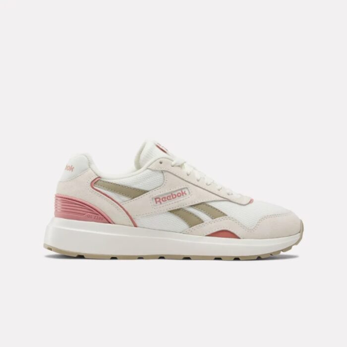 103379229_67de1aac9ffa4 Reebok Womens' GL1100 Shoes - حذاء ريبوك جي ال 1100 للنساء لون بيج وزهري - الصورة 1