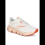 ⁦Reebok Womens' Zig Dynamica 5 Shoes - حذاء ريبوك زيج دايناميكا 5 للنساء لون طحيني وبرتقالي⁩ - الصورة ⁦5⁩