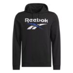 ⁦Reebok Men's Identity Big Logo Fleece Hoodie⁩ - الصورة ⁦5⁩