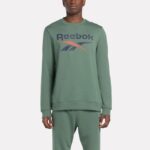 ⁦Reebok Mens' Identity Big Logo Sweatshirt-Green⁩ - الصورة ⁦2⁩