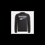⁦Reebok Mens' Identity Big Logo Fleece Sweatshirt-Black⁩ - الصورة ⁦6⁩
