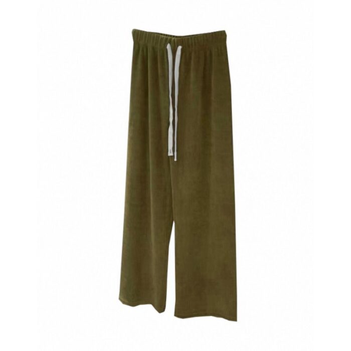 103379301_67de1b77d3c3c بنطال شتوي للنساء لون زيتي - الصورة 1