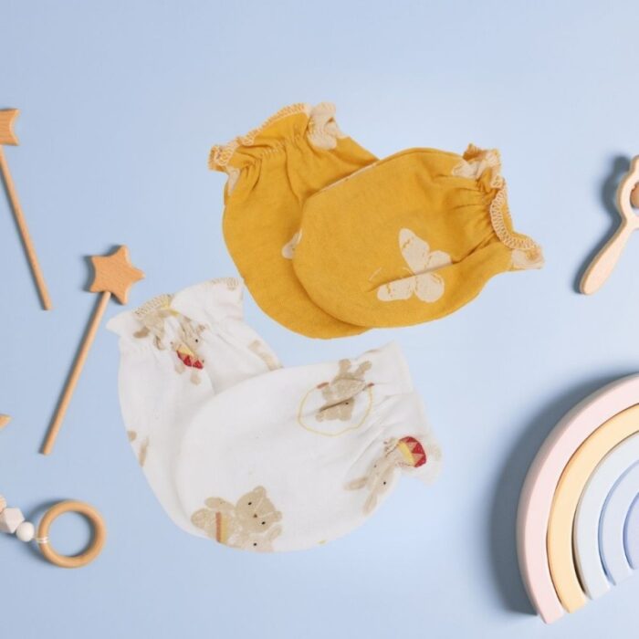 ⁦كفوف للأطفال زوجين قطن 100%⁩ - الصورة ⁦4⁩