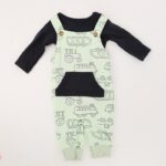 ⁦أفرهول 3 قطع لون فستقي و كحلي⁩ - الصورة ⁦4⁩