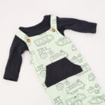 ⁦أفرهول 3 قطع لون فستقي و كحلي⁩ - الصورة ⁦6⁩