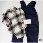 طقم أفرهول قطعتين لون كحلي