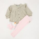 ⁦طقم 3 قطع لون بيج وزهري⁩ - الصورة ⁦5⁩