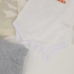 ⁦طقم 3 قطع للأطفال لون أبيض وأخضر فاتح⁩ - الصورة ⁦7⁩