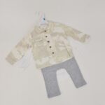 ⁦طقم 3 قطع للأطفال لون أبيض وأخضر فاتح⁩ - الصورة ⁦8⁩