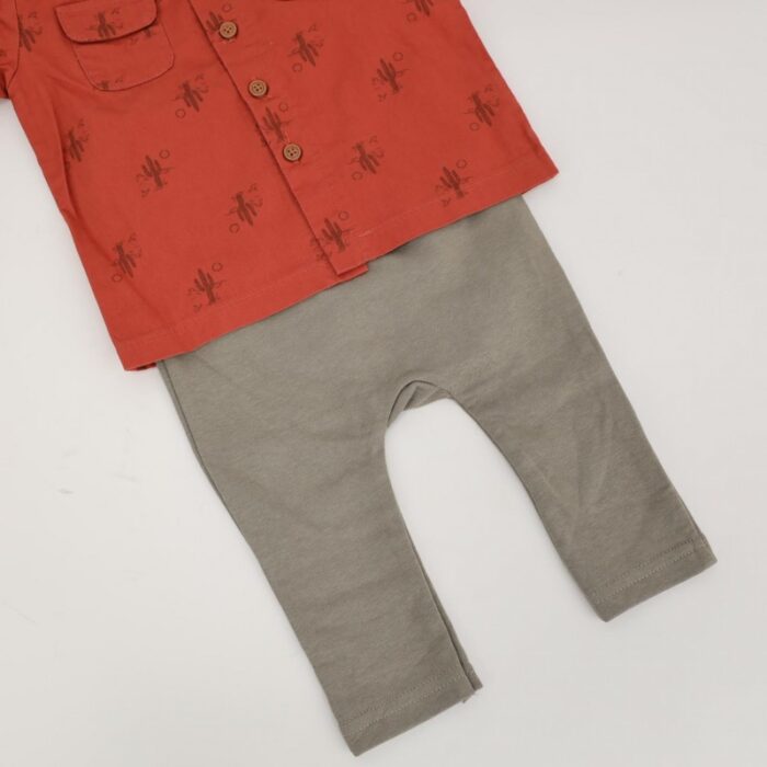 103379332_67de1ba016eec طقم 3 قطع للأطفال لون برتقالي و أخضر - الصورة 1