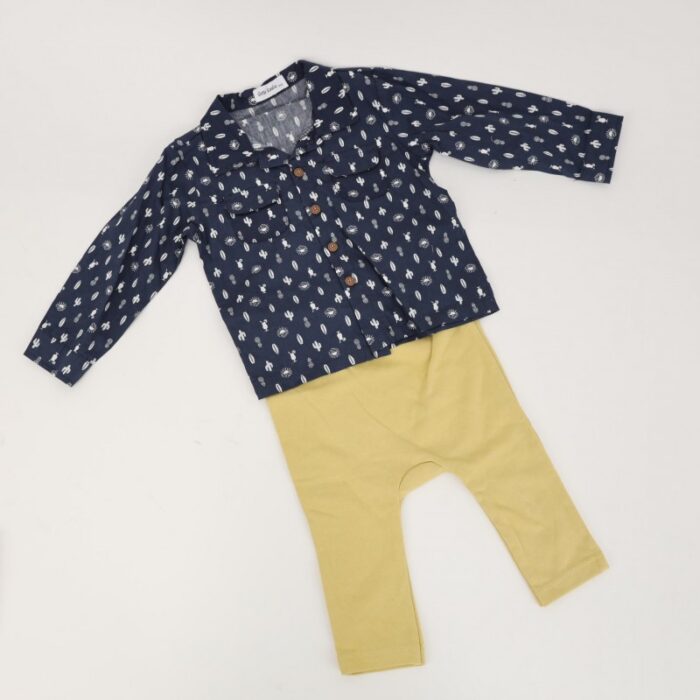 103379333_67de1ba299c38 طقم 3 قطع للأطفال لون كحلي و أصفر - الصورة 1