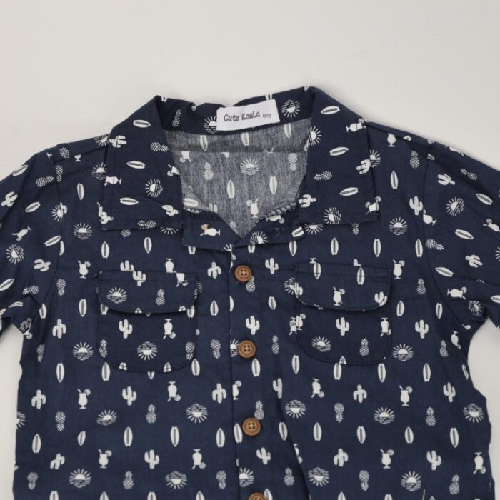 ⁦طقم 3 قطع للأطفال لون كحلي و أصفر⁩ - الصورة ⁦3⁩