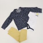 ⁦طقم 3 قطع للأطفال لون كحلي و أصفر⁩ - الصورة ⁦6⁩