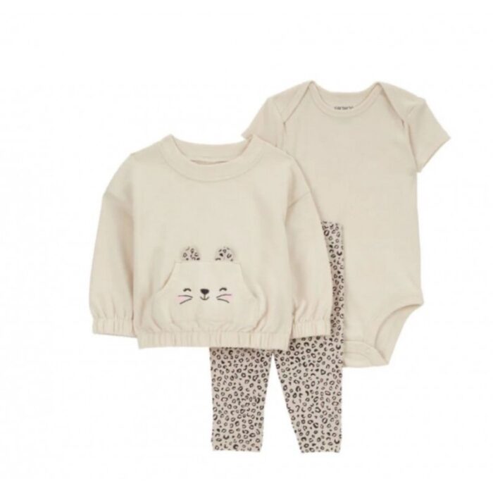 103379344_67de1bb6ed30e طقم 3 قطع للأطفال لون بيج - الصورة 1