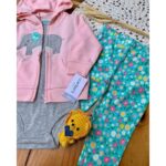 ⁦طقم 3 قطع للأطفال لون زهري و أزرق مورد⁩ - الصورة ⁦4⁩