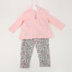 ⁦طقم للأطفال 3 قطع لون زهري فاتح⁩ - الصورة ⁦2⁩