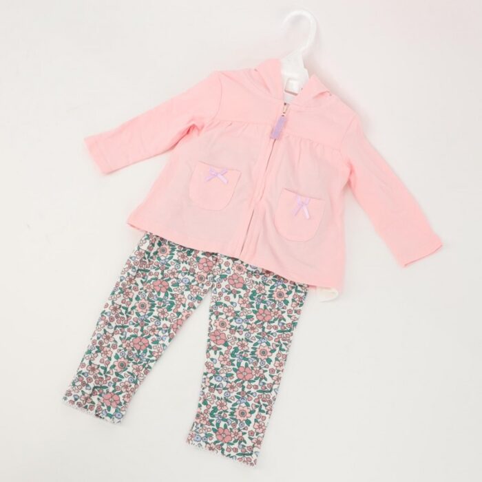 ⁦طقم للأطفال 3 قطع لون زهري فاتح⁩ - الصورة ⁦3⁩