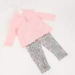 ⁦طقم للأطفال 3 قطع لون زهري فاتح⁩ - الصورة ⁦4⁩