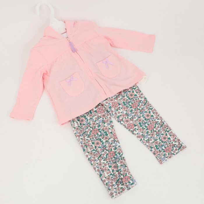 ⁦طقم للأطفال 3 قطع لون زهري فاتح⁩ - الصورة ⁦5⁩