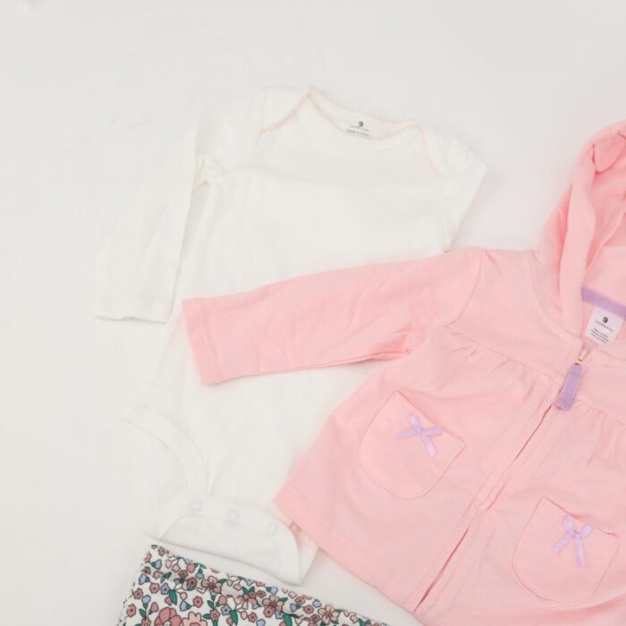 ⁦طقم للأطفال 3 قطع لون زهري فاتح⁩ - الصورة ⁦10⁩