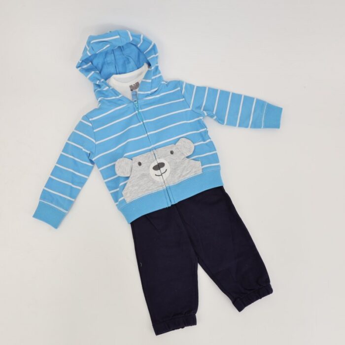 ⁦طقم للأطفال 3 قطع لون أزرق فاتح و كحلي⁩ - الصورة ⁦5⁩