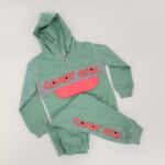 بجامة للأطفال قطعتين لون أخضر بتصميم Candy Girl