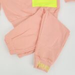 ⁦بجامة للأطفال قطعتين لون مشمشي وفسفوري⁩ - الصورة ⁦3⁩