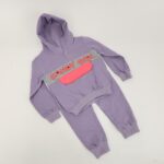 بجامة للأطفال قطعتين لون بنفسجي بتصميم Candy Girl