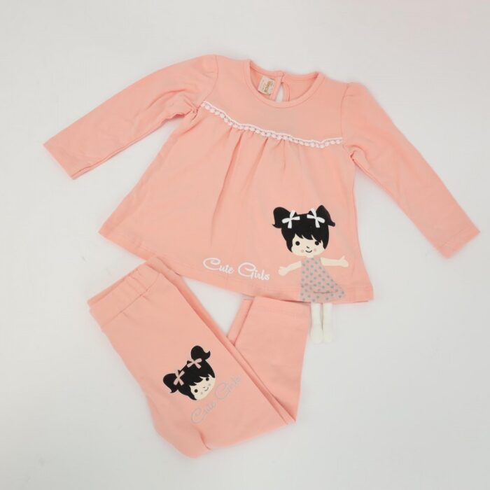 103379369_67de1c09bb81e طقم قطعتين للأطفال لون مشمشي - الصورة 1