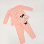 ⁦طقم قطعتين للأطفال لون مشمشي⁩ - الصورة ⁦3⁩