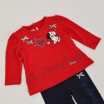 ⁦طقم قطعتين للأطفال لون أحمر⁩ - الصورة ⁦4⁩