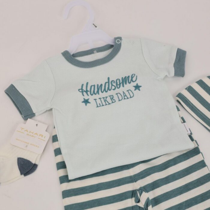 ⁦طقم 4 قطع للأطفال لون أزرق فاتح⁩ - الصورة ⁦7⁩