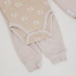 طقم 4 قطع للأطفال لون بيج