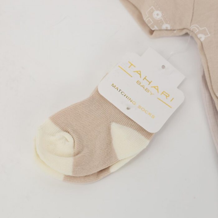 ⁦طقم 4 قطع للأطفال لون بيج⁩ - الصورة ⁦6⁩