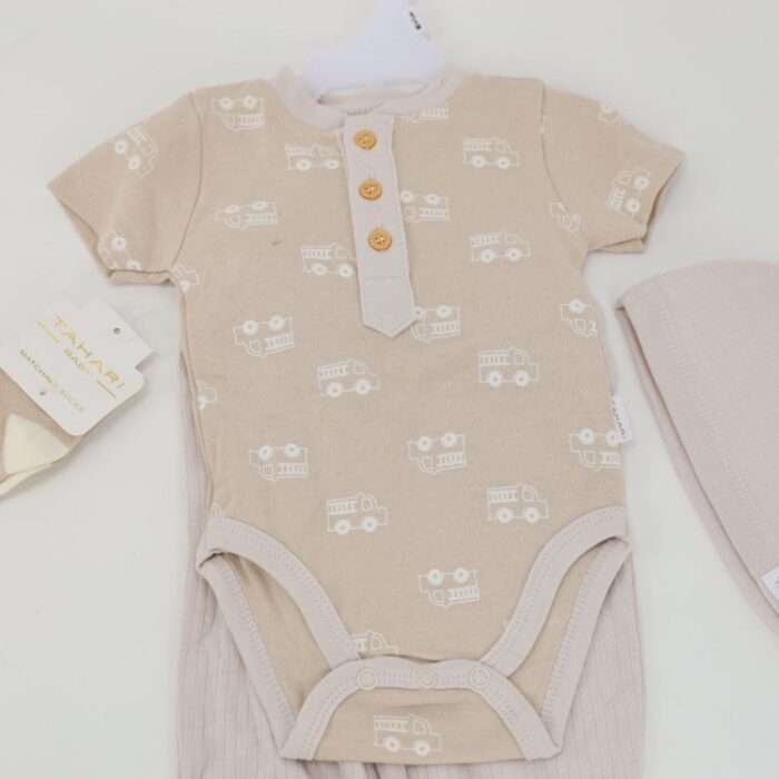 ⁦طقم 4 قطع للأطفال لون بيج⁩ - الصورة ⁦8⁩