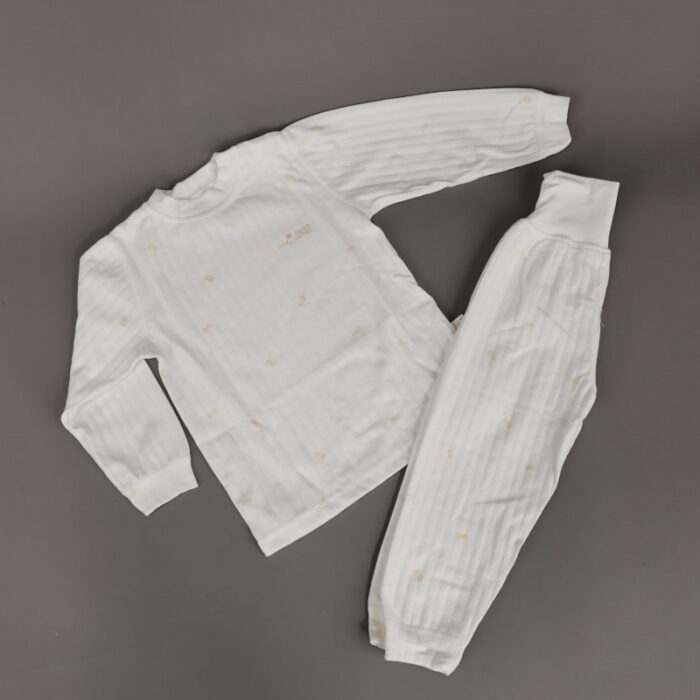 ⁦طقم للأطفال قطعتين لون أبيض⁩ - الصورة ⁦4⁩