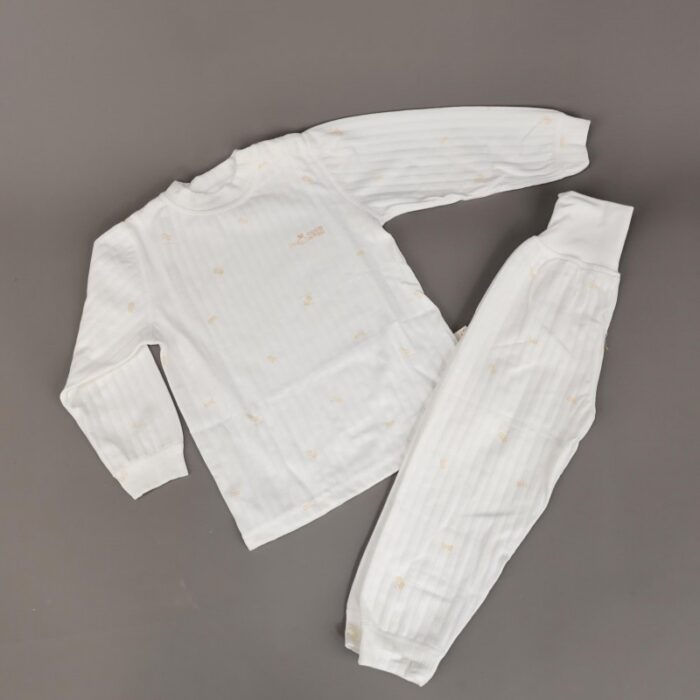 ⁦طقم للأطفال قطعتين لون أبيض⁩ - الصورة ⁦5⁩