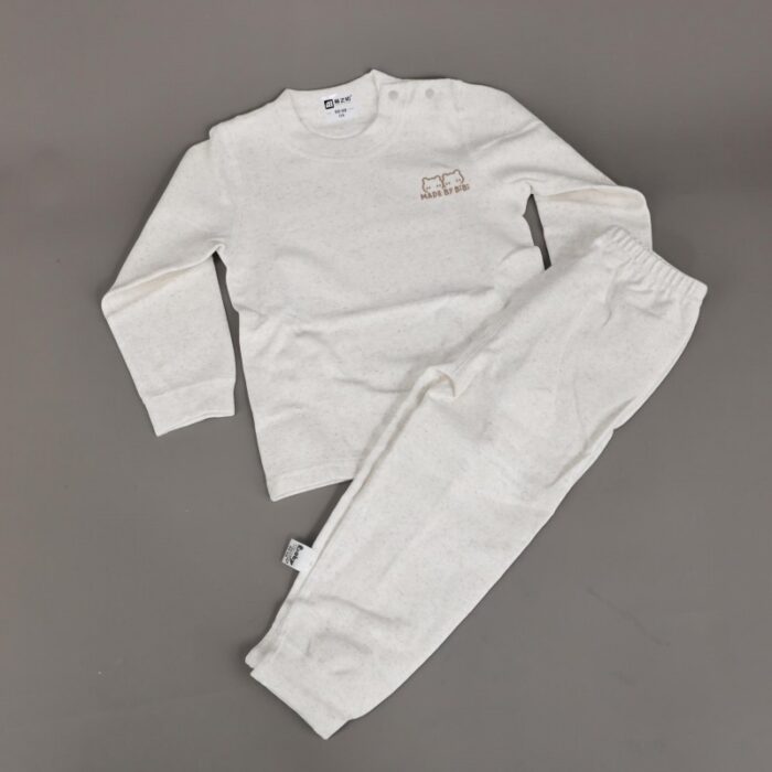 ⁦طقم للأطفال قطعتين لون أبيض⁩ - الصورة ⁦5⁩