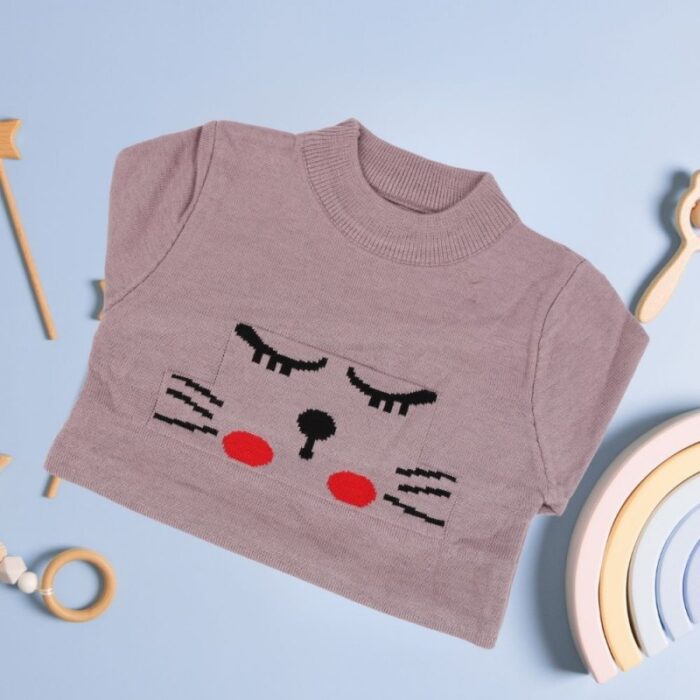 ⁦بلوزة ربيعية للأطفال لون بنفسجي⁩ - الصورة ⁦3⁩