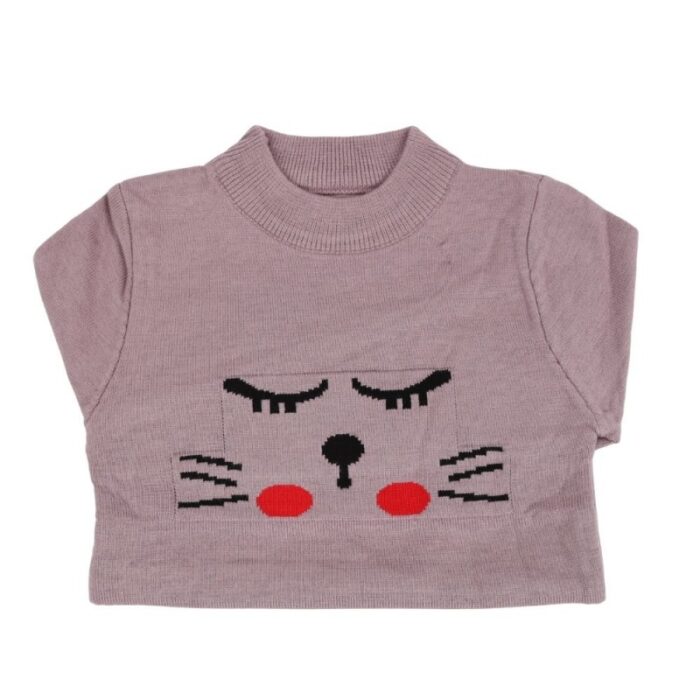 ⁦بلوزة ربيعية للأطفال لون بنفسجي⁩ - الصورة ⁦4⁩